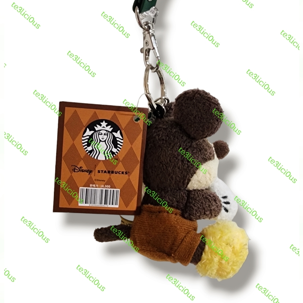 DISNEY x STARBUCKS KOREA AUTUMN JOYFUL MICKEY KEYCHAIN - Picture 4 of 8